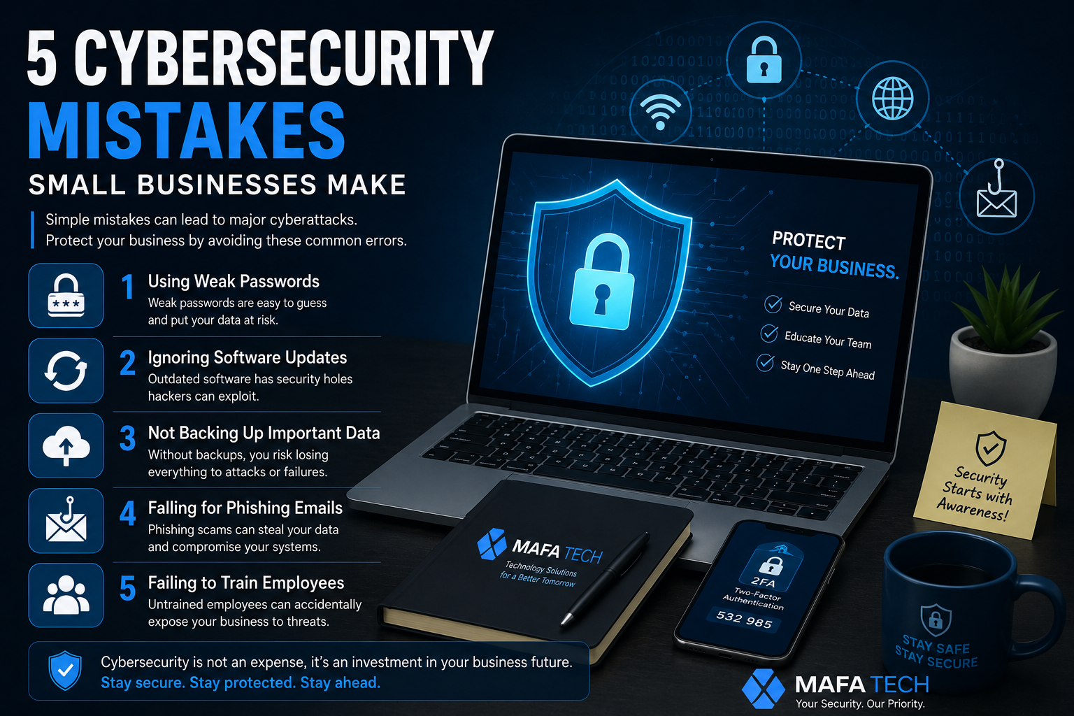 5 cybersecurity mistakes
